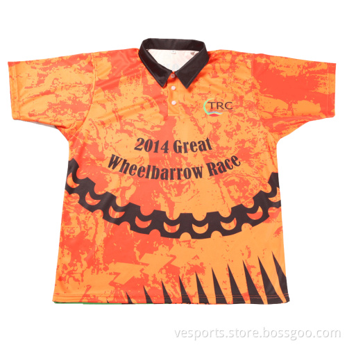 Mens Polo Shirts Sublimated Polo Style Jerseys